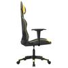 Gaming Chair In Black and Gold Artificial Leather