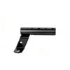Clamp Bar 22mm M10 Thin Aircraft Aluminum Alloy Motorcycle Mirror Mount for Matte Black 2.5mm Smartphone/Dashcam