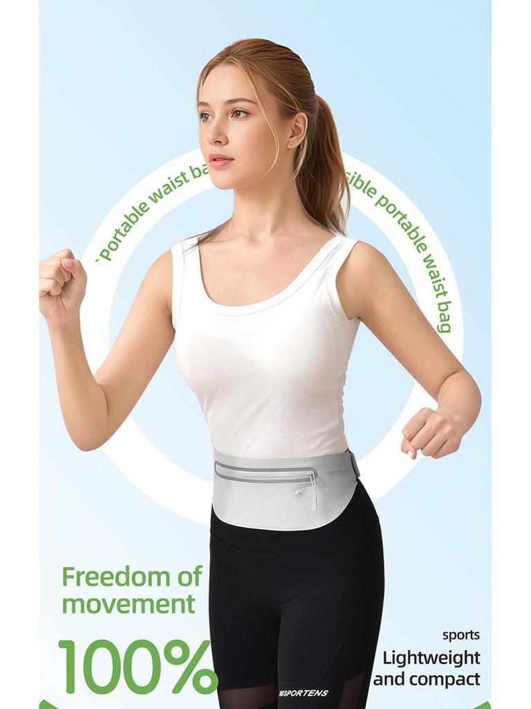 Unisex Waterproof Sports Waist Bag for Running and Fitness - Lightweight, Invisible, and Outdoor-Ready Cross-Border Hot Seller