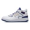 Li Ning Attack 2020 Anti-Slip Durable Mid-Top Retro Basketball Shoes Men Sneakers White Blue AGBQ111-3