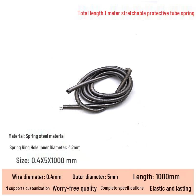 Micro Precision Extension Tension Spring Set with Hooks, 0.4mm Wire Diameter, 3-5mm Outer Diameter