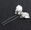 3PCS Flower Hairpin Bride Headdress for Women Pearl Mesh U-shaoped Hair Clips Fashion Girls Wedding Hair Accessories Jewelry
