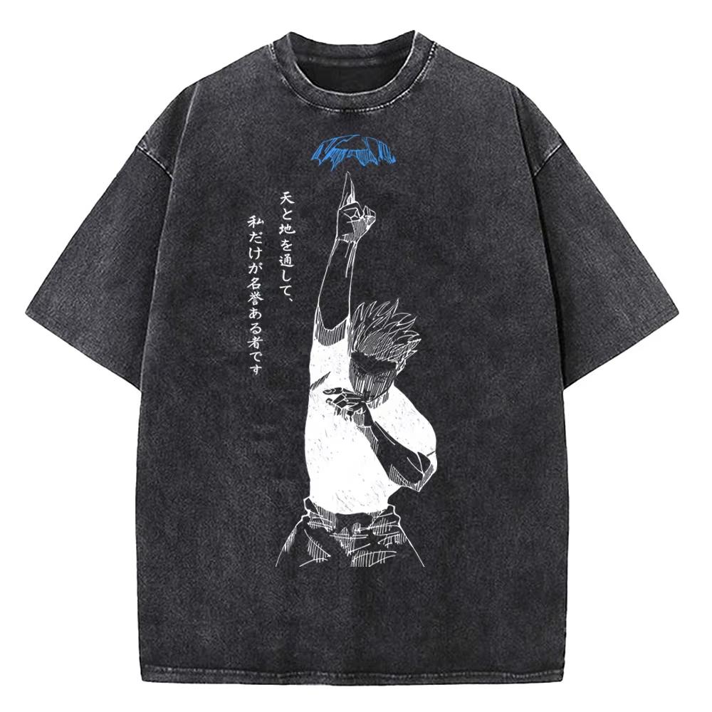 

Anime Attack on Titan Tshirt Gothic Yk Vintage Washed Oversized T Shirt Short Sleeve Cotton Tees Tops Men Women Clothing M