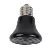 1 Pcs Heat Emitter Bulb Black Ceramic Ceramic + Alloy Olerates High Temperatures From Reptile Heat Or Light Bulbs