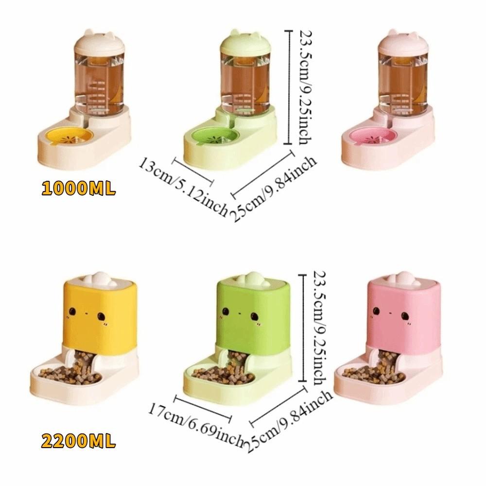 Anti Spill Cat Automatic Feeder Durable Dog Feeder Cute Cat Food Dispenser  for Cats and Dogs