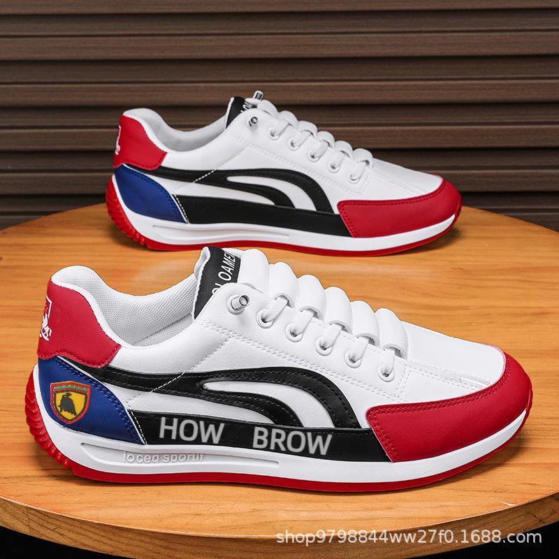 

Men s shoes 2025 autumn new Forrest Gump breathable little white shoes sports and leisure leather shoes one pedal Korean version lazy shoes men 39