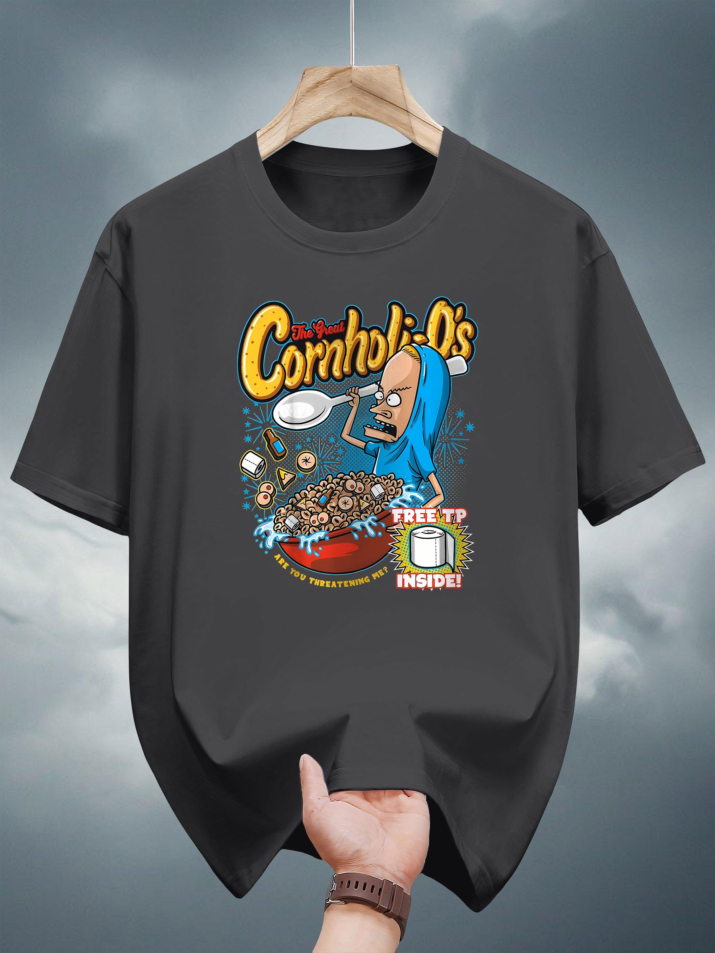 200g 100% Cotton Graphic T-shirt - Cinnamon Roll &  I m Not Cinnamon Rolls  Print Casual Short Sleeve Tee M
