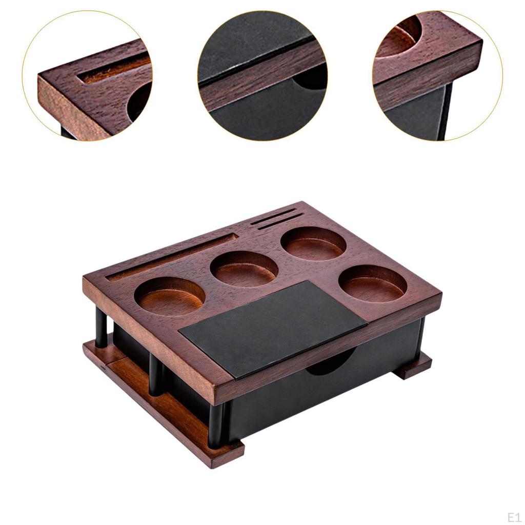 Coffee Tamper Holder for Espresso Station, Organizer Bar Accessories