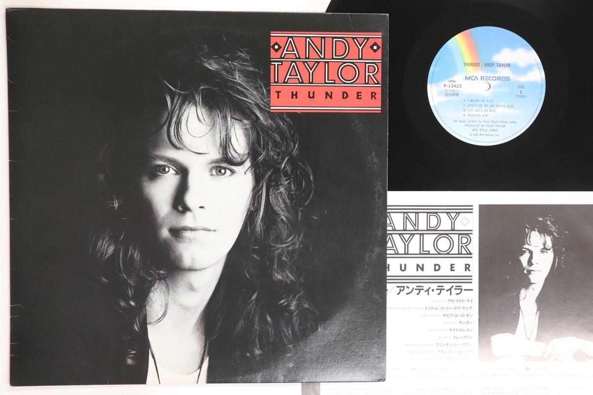 

LP Record ANDY TAYLOR Thunder P13423 MCA 1987 Japan Rock Used
