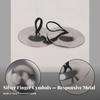 Metal Finger Cymbal | Compact 5.3 Cm Diameter, Smooth Reflective Surface, Hand with