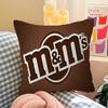 Cartoon MMS CChocolate Decorative Room Aesthetics Pillow Case Home Decor Bedroom Sofa Bed Couch Pillow Cover x