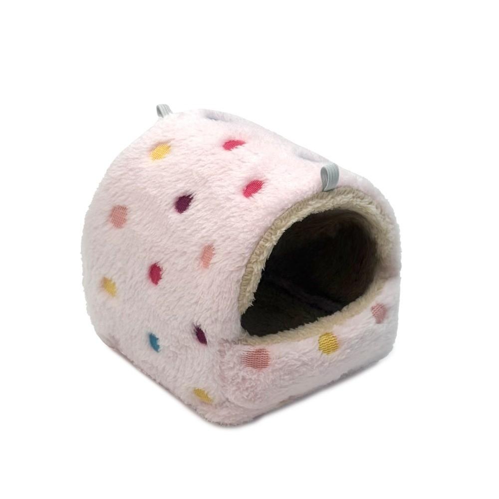 Coral Fleece Hanging Hamster Hammock Catoon Pattern Squirrel Cage Nest Hamster Hanging Cage Soft Comfortable Guinea Pig Nest