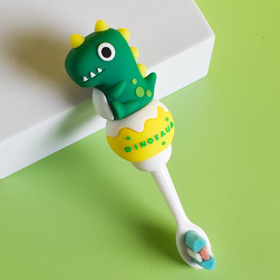 1-10Y Clean Toothbrush Cartoon Dinosaur Multiple Colour Deep Cleaning Food Grade Kids Toothbrush for Home