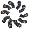 Waterproof Golf Putter Covers, Golf Iron Head Covers PU Leathers Golf Club Covers Iron Headcovers, Golf Club Head Covers
