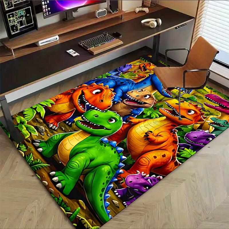 1PC Dinosaur Forest Extra Large Non-Slip Floor carpet, Office, family, bedroom, Studio - Large Area RugJ0415