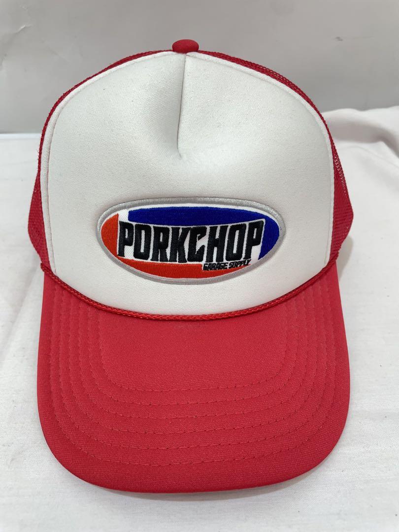 

[USED] knmen140-0209 PORKCHOP Red and White Mesh Cap, Size F