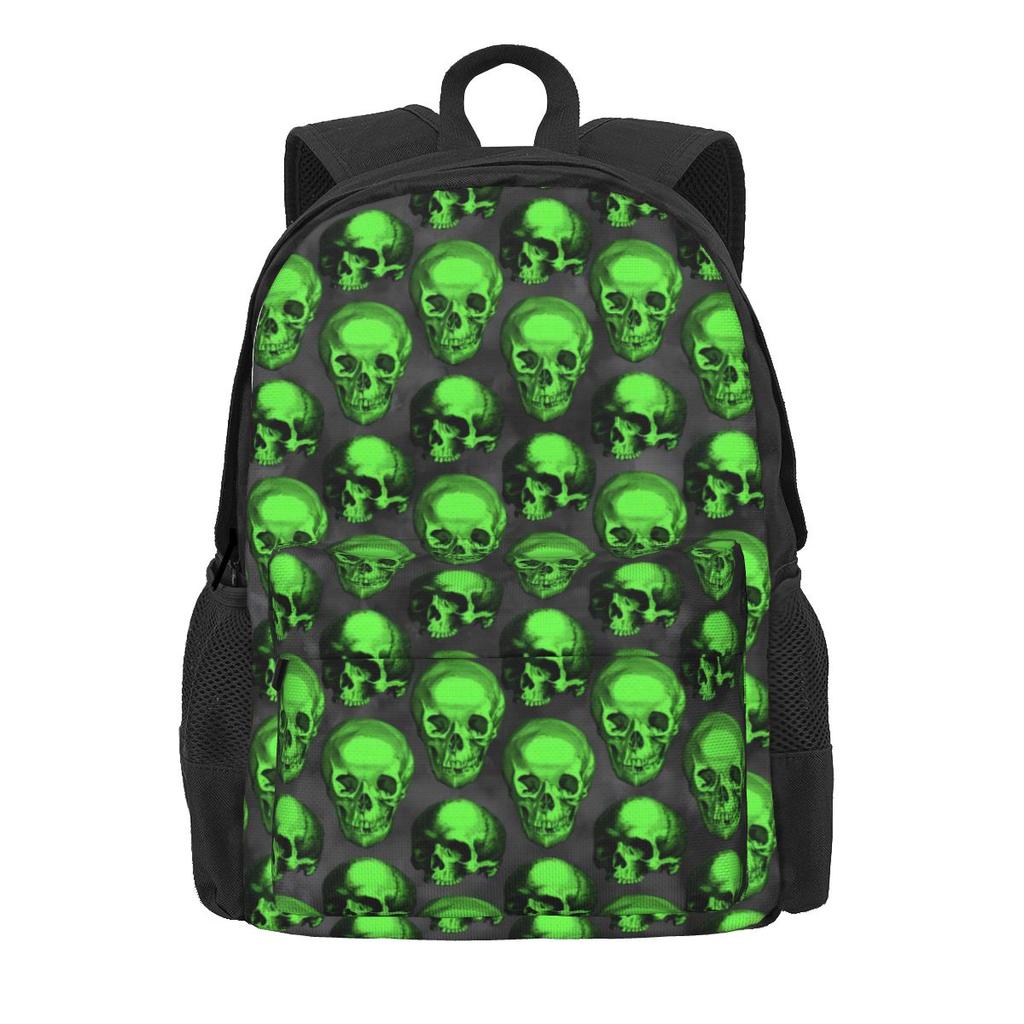 Candy Skull Backpack Girl Colorful Skulls Durable Backpacks Polyester Kawaii High School Bags Travel Custom Rucksack