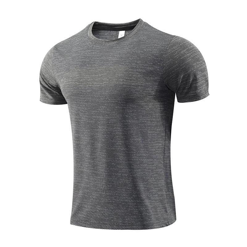 Men's Quick-Dry Casual Short Sleeve Sports T-shirt for Running and Fitness