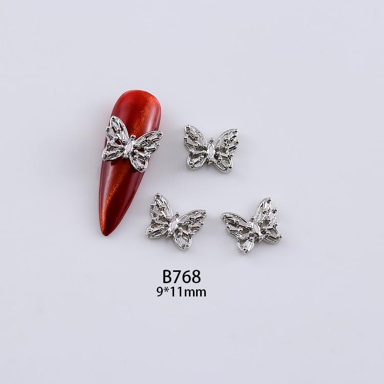 3D Alloy Hollow Butterfly Nail Art Jewelry