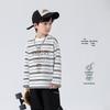 Boys' Striped Cotton Blend Long-Sleeve T-Shirt