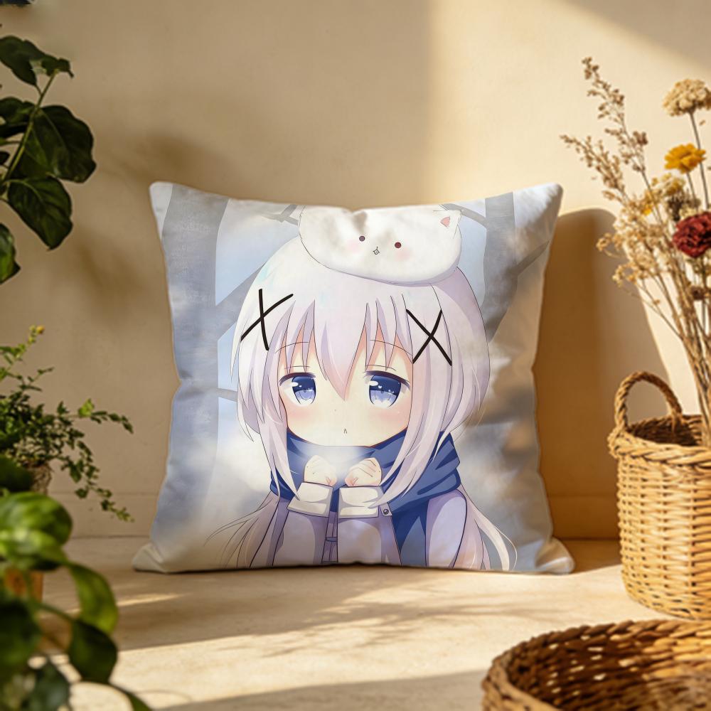 Fashion IIs the Order a Rabbitied Cushion Cover Versatile DoubleSided Pillow Case Fit for Sofa Bed Car Daily Decor