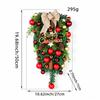 Christmas Decoration Balls Hung Upside Down, Creative Scene Setup, Decorative Bows, Vine Strips, Door Hanging Tree Ornaments