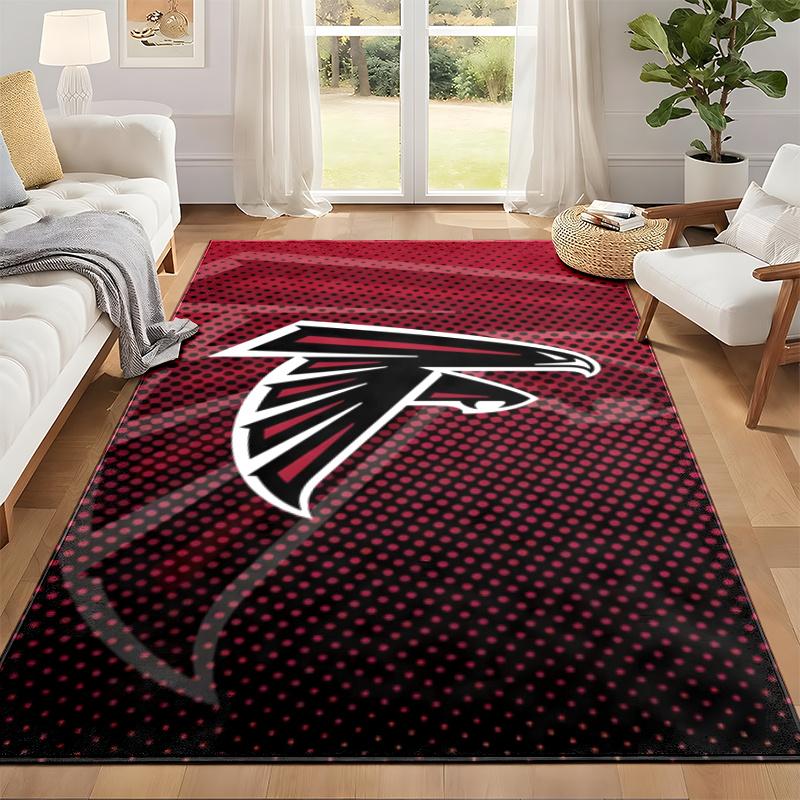 Atlanta Falcons Carpet Door Mat for Living Room or Bedroom Protective Mat Under Chair Office Decoration Christmas Gift Birthday Present
