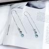 Silver Earrings with London Blue Topaz 1.45ct (2167525)