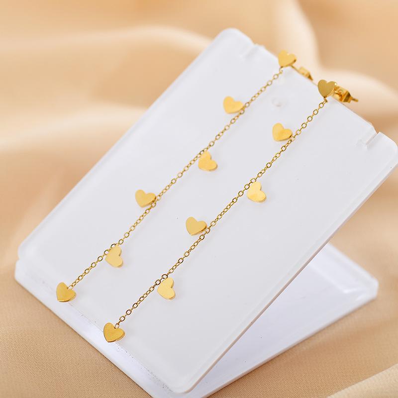 New Micro-inlaid Zircon Love Multiple Styles Madonna Bow Letter Flower  Simple Trend Earrings Do Not Fade Elegant Girl Jewelry