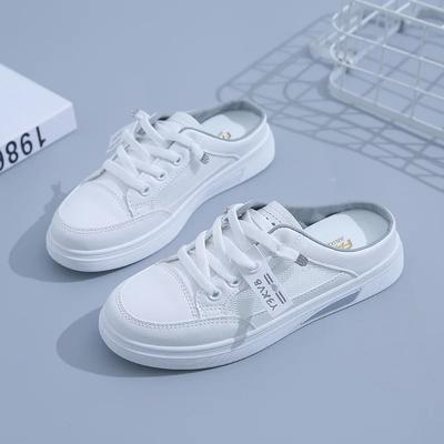 Mode Bao Hoofd Halve Pantoffels Dames 2024 Lente Zomer Herfst Mesh Schoenen Sneakers voor Dames Mode Casual Zapatos De Mujer