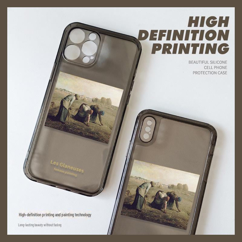 Internet Celebrity Case for iPhone 13, 14, 15 Pro Max, XR, XS Max - Trendy Photo Frame Design