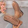 Summer Women Wedges Sandals Luxury Open Toe Stylish High Heels Shoes for Women Platform Hollow Out Casual Sandals