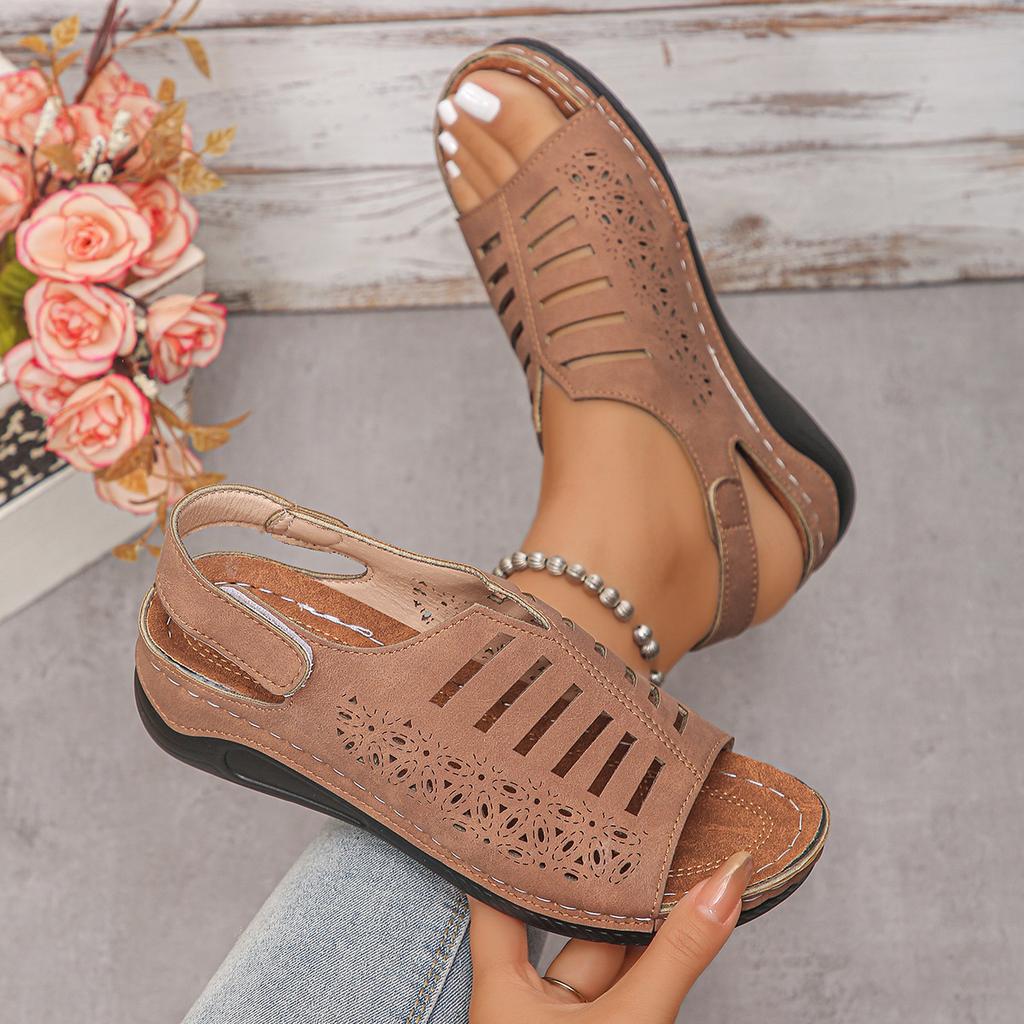 Summer Women Wedges Sandals Luxury Open Toe Stylish High Heels Shoes for Women Platform Hollow Out Casual Sandals