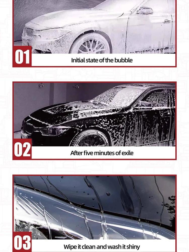 Large Capacity Multi-purpose Foam Cleane Concentrated Liquid Paint & Water Stain Remover Car Wash Supplies for Cars, Trucks