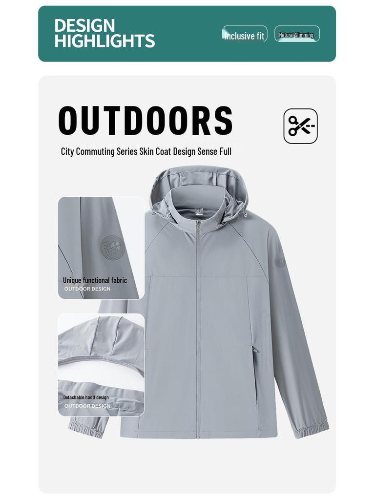 2026 Spring/Summer Ice Silk UV Protection Outerwear for Men & Women - Sun Protection Clothing