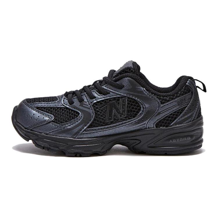 

New Balance NB 530 Cushioning, Wear Resistant Low top Kids Running Shoes Black Children Aged 3 7 Years Old Sneakers PZ530PB 32.5 чёрный