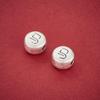 Zodiac Horse Sterling Silver 999 Spacer Beads - Round Charm for DIY Jewelry Making
