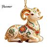 Event Decoration for Carnival 2PCS Christmas Goat Hanging Ornaments, Decorative 2D Acrylic Tree Lightweight Decor Holiday Pendants, Festive Ornaments
