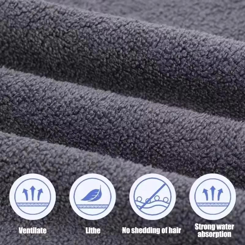 Microfiber Car Wash Towel Double Sided Coral Fleece Absorbent Cloth Car Window Cleaning Tool Multifunctional Dishwashing Cloth