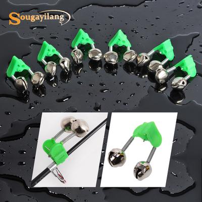 SOUGAYILANG Fishing Alarm Bells Fishing Rod Alarm Dual Alert Bells Fishing Accessories Fishing Bells