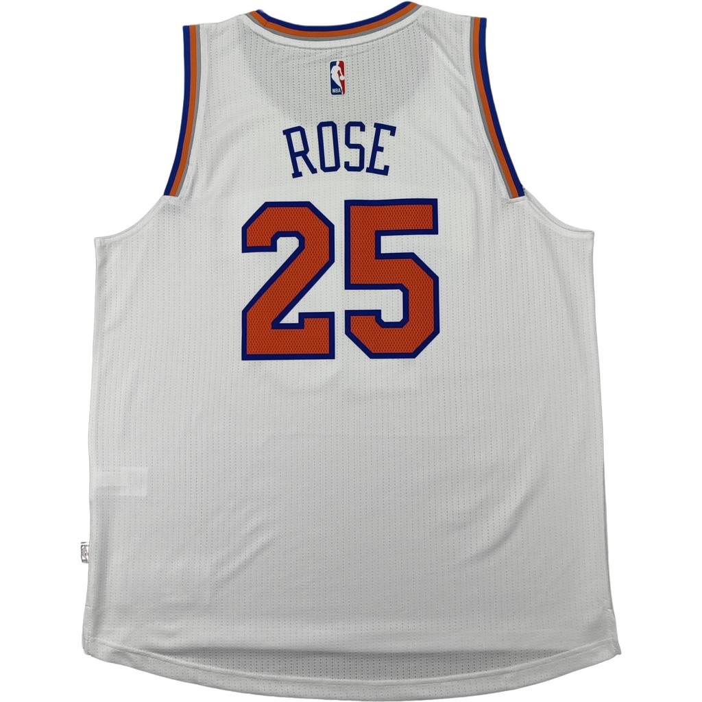 Adidas NBA 25 Derrick Rose New York Knicks Home 16-17 Season Asia Version Swingman Fan Edition Round Neck Sleeveless Basketball Jersey CB9701