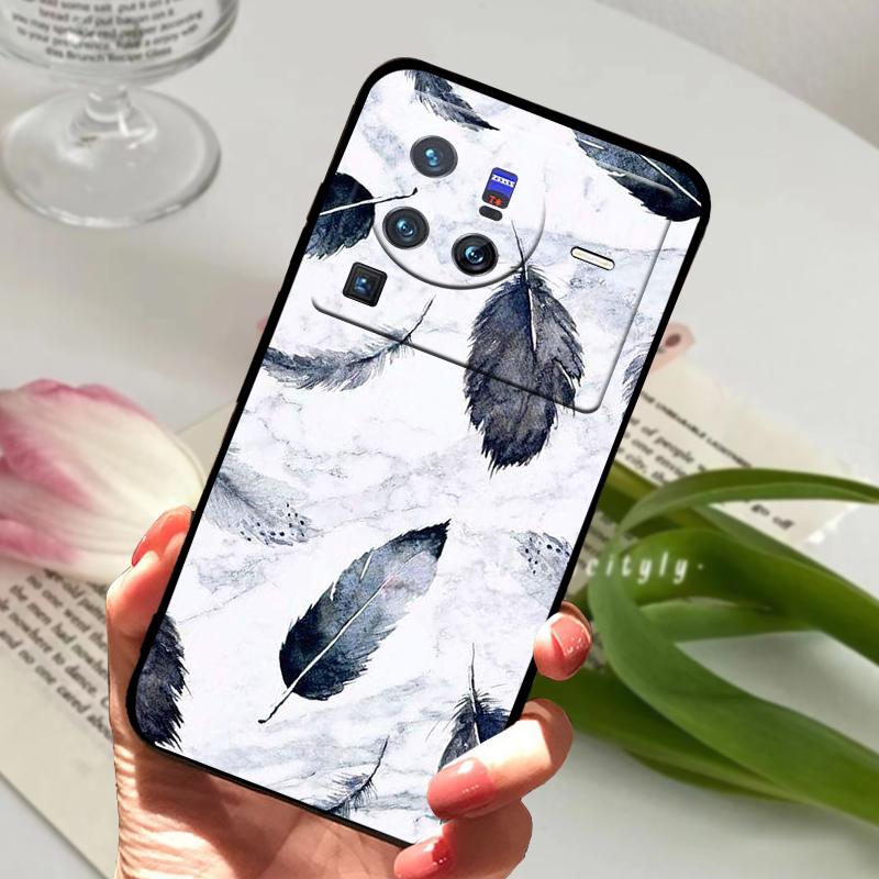 Soft Silicone Case For vivo X80 Pro 5G Coque X 80 Fashion TPU Phone Cover For Vivo X70 Pro Shockproof Bumper Shells Cute Cartoon