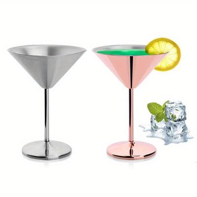304 Edelstahl Fruchtsaftgetränk Champagnerglas Barzubehör Kelchfarbe Stahlkelch Weinglas Kupfer Silber Roségold