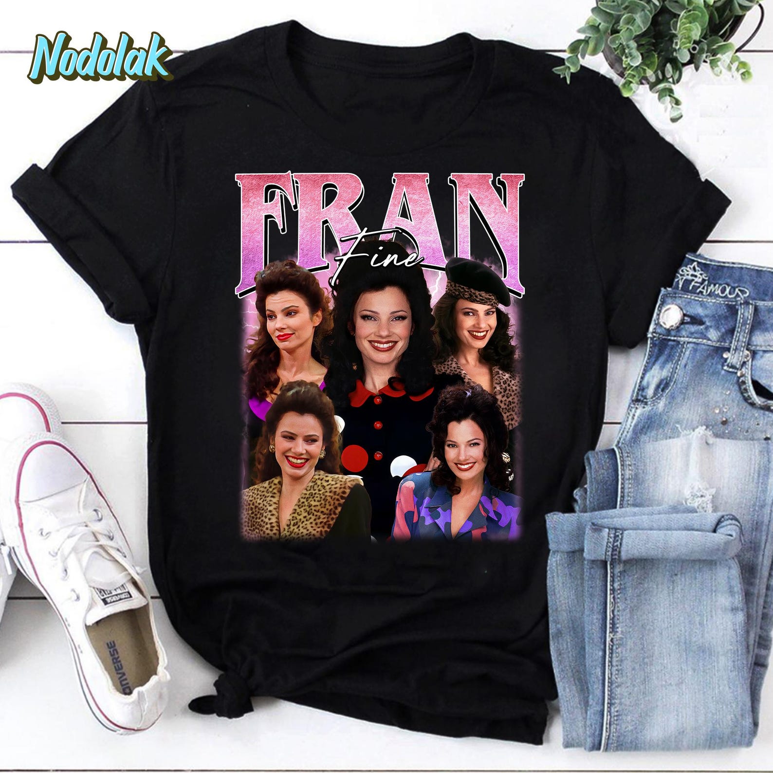 Fran Fine The Nanny Shirt – 90s TV Icon Graphic Tee, Retro Fran Fine Sitcom Fan Gift, Funny Fran Drescher T-Shirt, Vintage Style Fashion 2XL