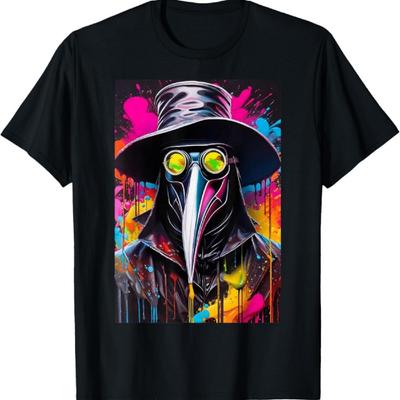 Cryptid Dystopian Post Apocalyptic Wasteland Graffiti Design T-Shirt
