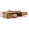 Coffee Table 89 x 55 x 29 cm Solid Reclaimed Wood