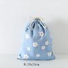 Women Girls Jewelry Lipstick Cosmetic Tote Rope Pouch String Bag Cute Small Large Coin Purse Key Earphone Drawstring Storage Bag