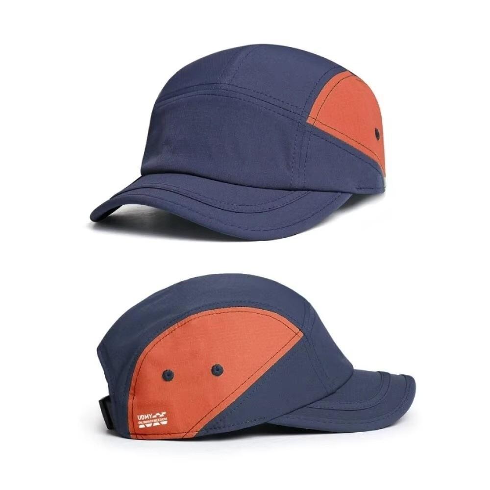 Short Brim Baseball Cap Mesh Duckbill Cap Outdoor Quick-Dry Plain Hat Running Headwear