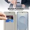 For Samsung Galaxy S26 Magnetic Case RFID Blocking Card Holder Leather Phone Cover with Lens Film