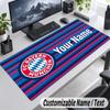Bayern Munich Personalized Large Mouse Pad Custom Name Text Extended Desk Mat Gaming Mousepad